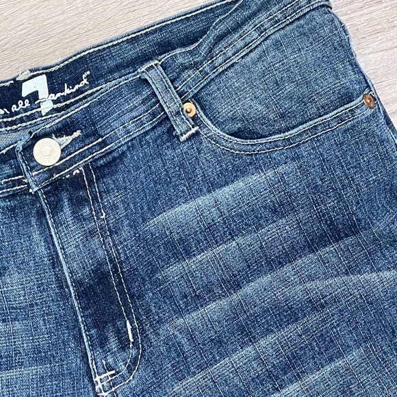 7 For All Mankind FLynt Jeans size 32 detailed back pockets - Picture 3 of 8